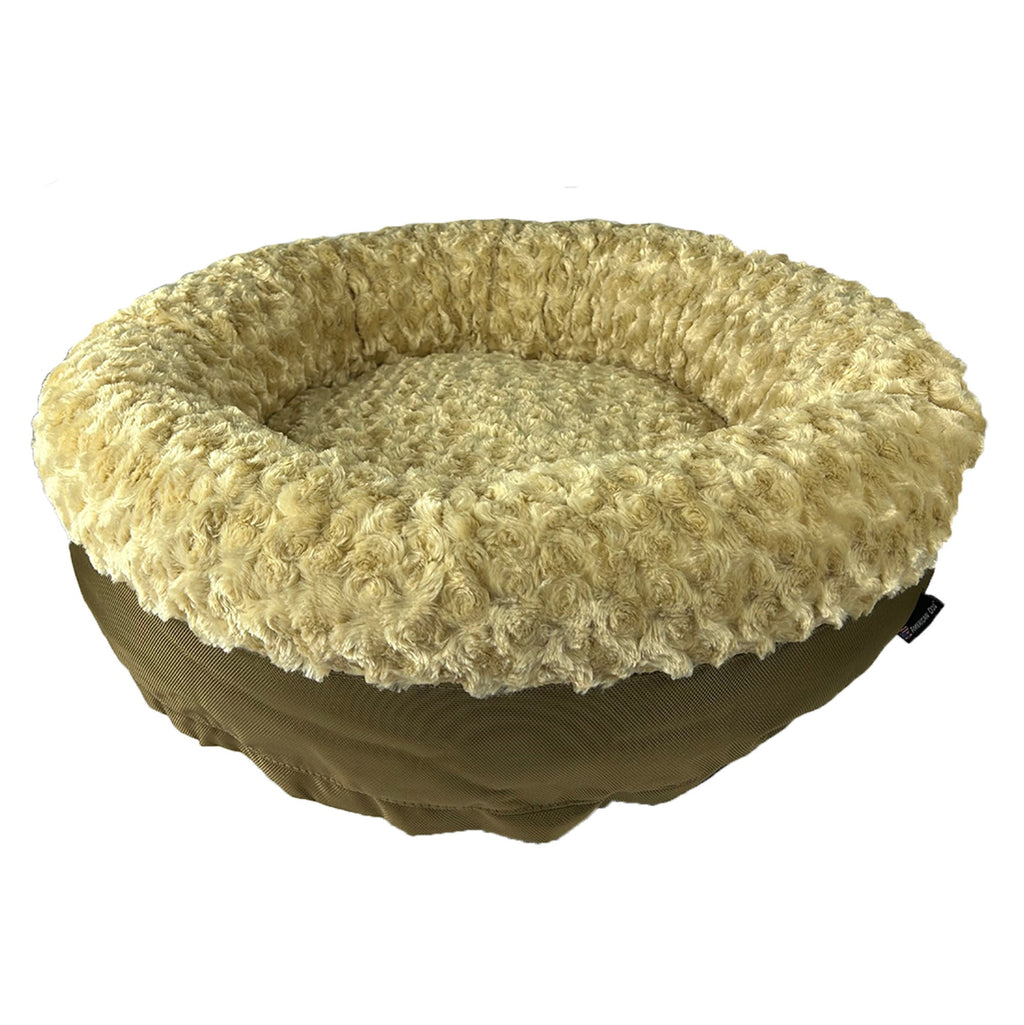 Round Bolster Dog Bed – Furvana – Multiple Colors