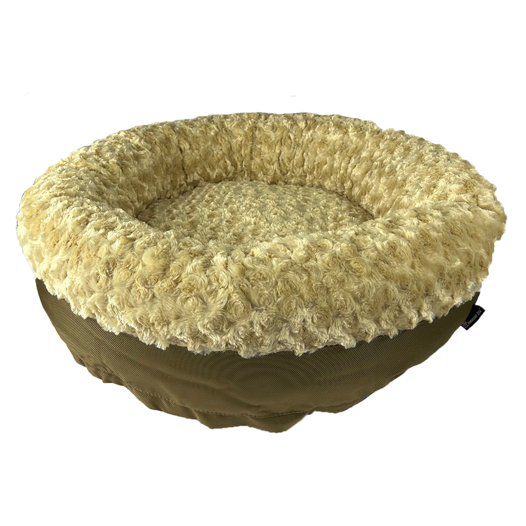 Round Bolster Dog Bed – Furvana – Multiple Colors