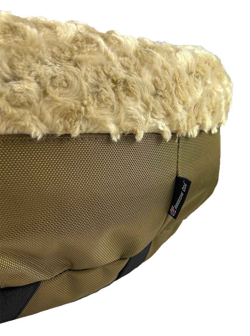 Round Bolster Dog Bed – Furvana – Multiple Colors