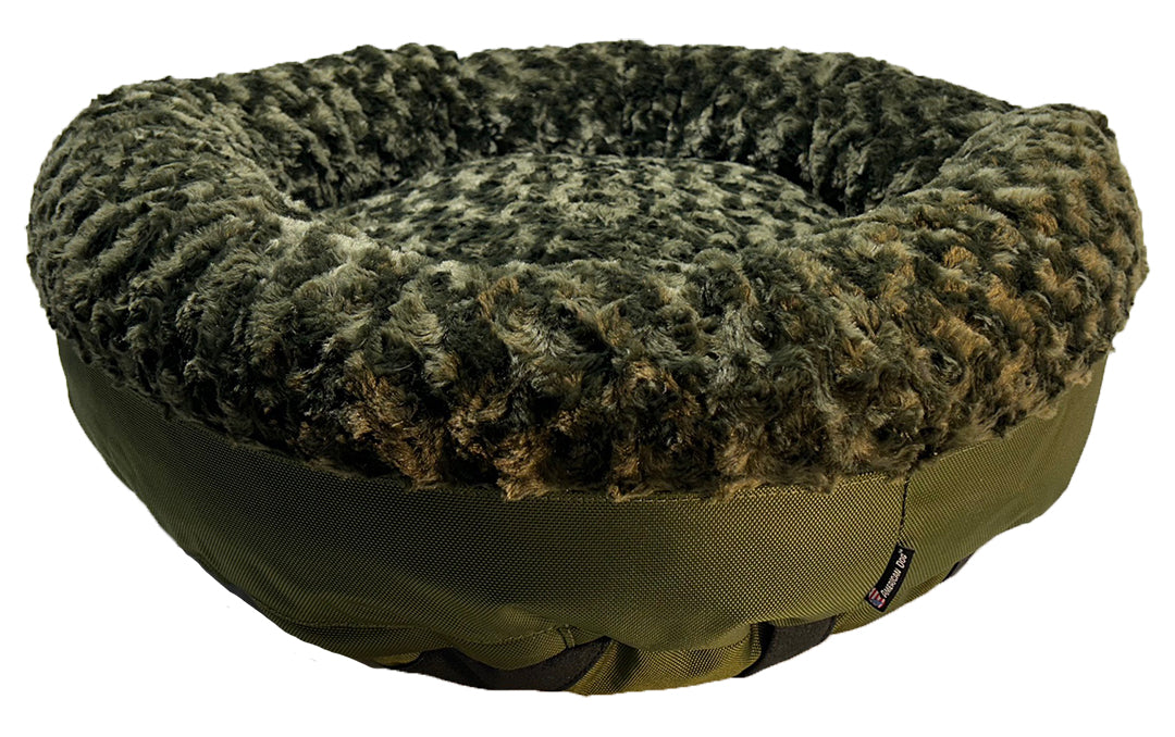 Round Bolster Dog Bed – Furvana – Multiple Colors