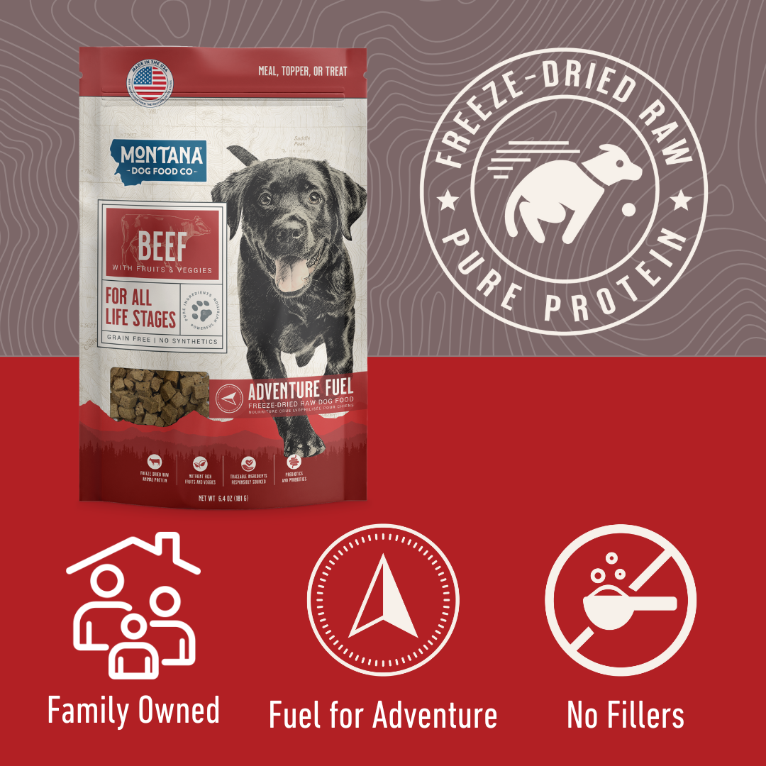 Beef Freeze-Dried Raw Dog Food – Grain-Free