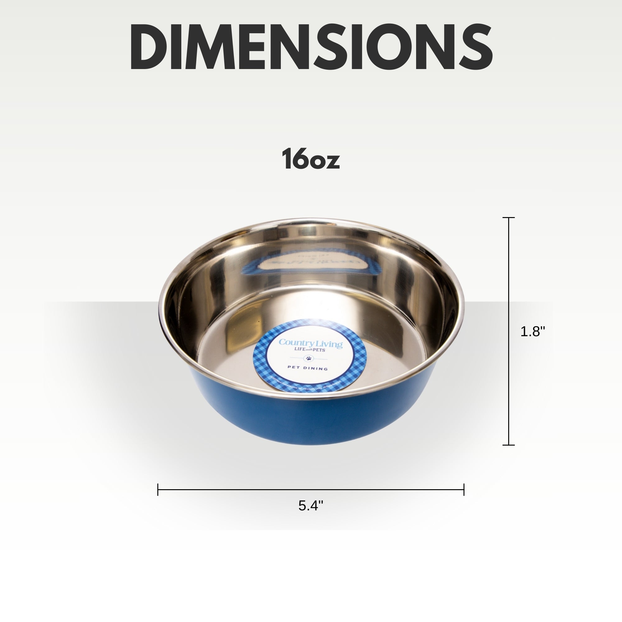 Heavy Gauge Stainless Steel Pet Bowls – Multiple Colors (Set of 2)