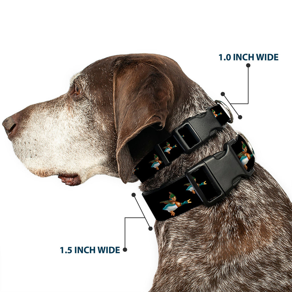 Plastic Clip Collar – Flying Mallards Black