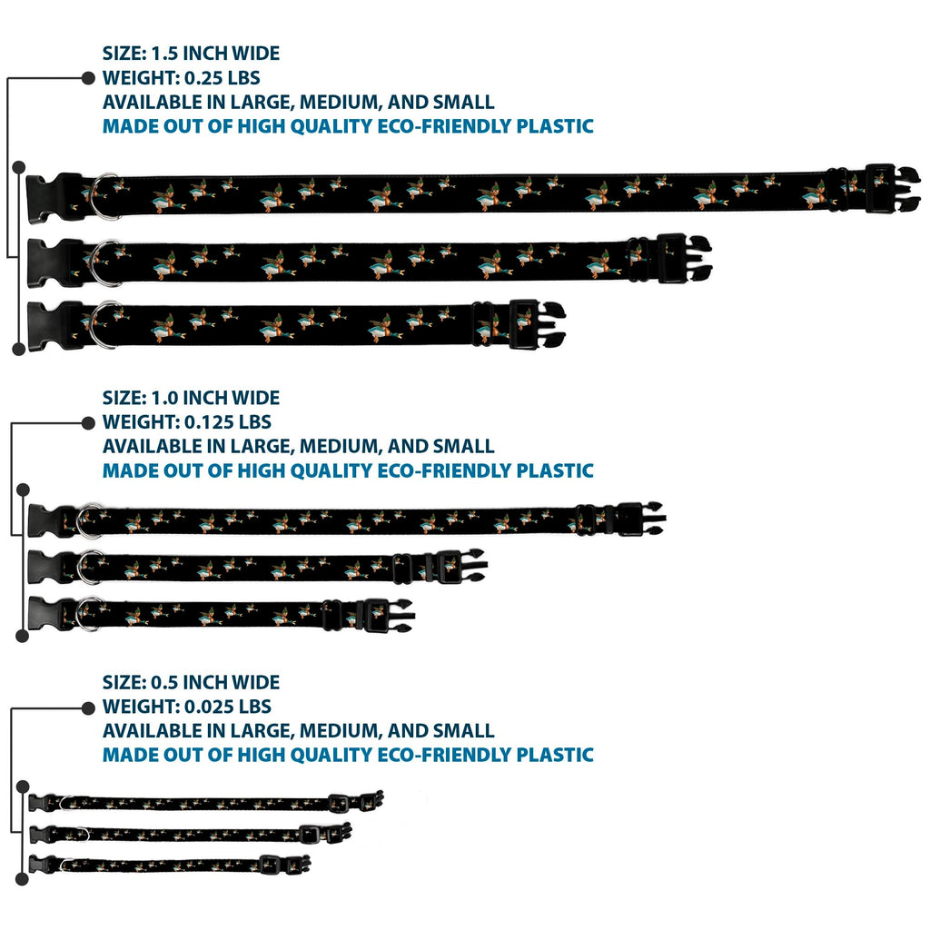 Plastic Clip Collar – Flying Mallards Black
