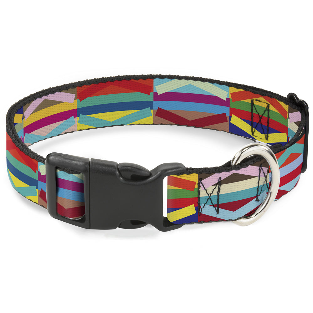 Plastic Clip Collar – Geometric Multi Color