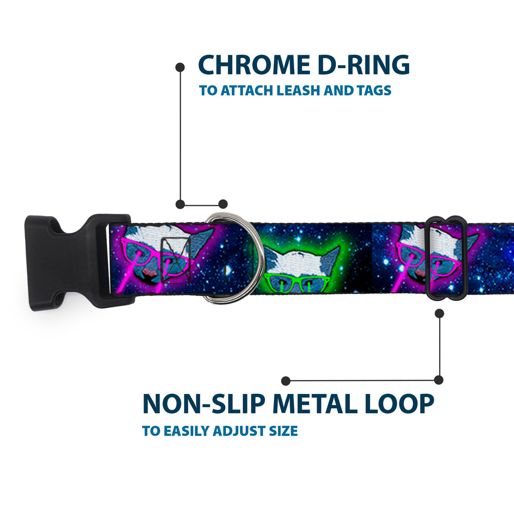 Plastic Clip Collar – Laser Eye Cats in Space