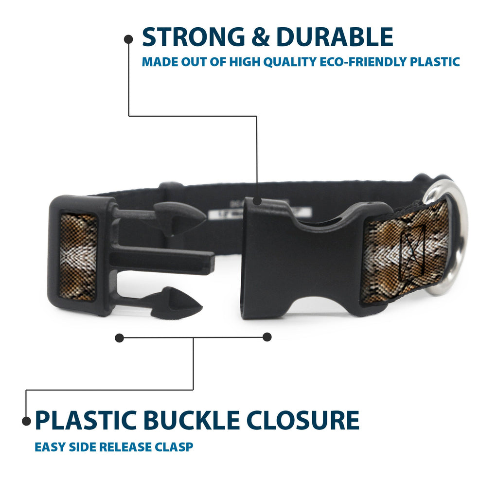 Plastic Clip Collar – Snake Skin