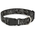 Plastic Clip Collar – BD Logo Scattered Black and Gray
