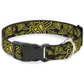 Plastic Clip Collar – BD Logo Scattered Black and Yellow
