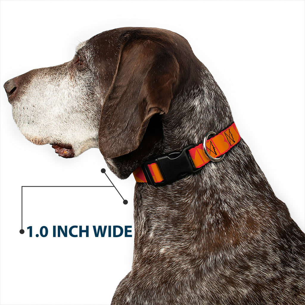 Plastic Clip Collar – Buckle-Down Shapes Red and Orange