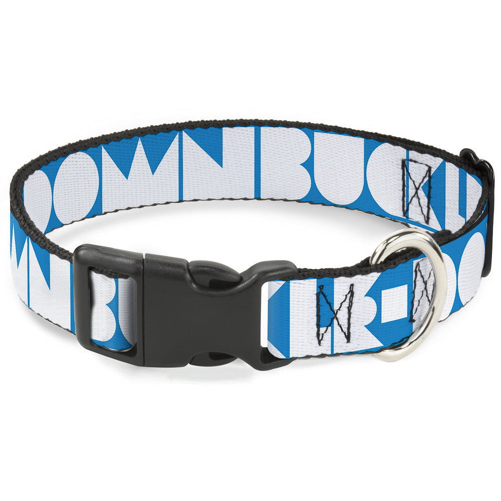 Plastic Clip Collar – Buckle-Down Shapes Turquoise and White