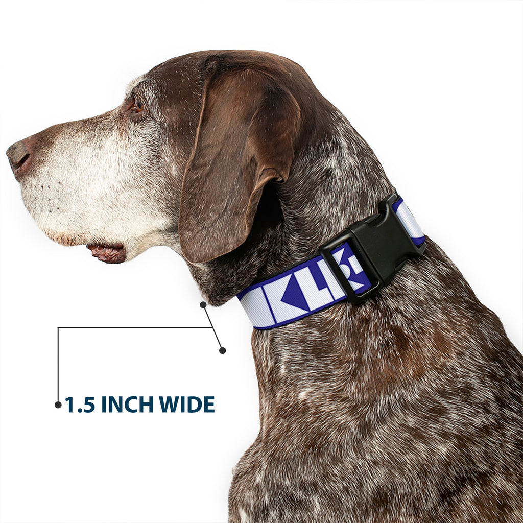 Plastic Clip Collar – Buckle-Down Shapes Blue and White