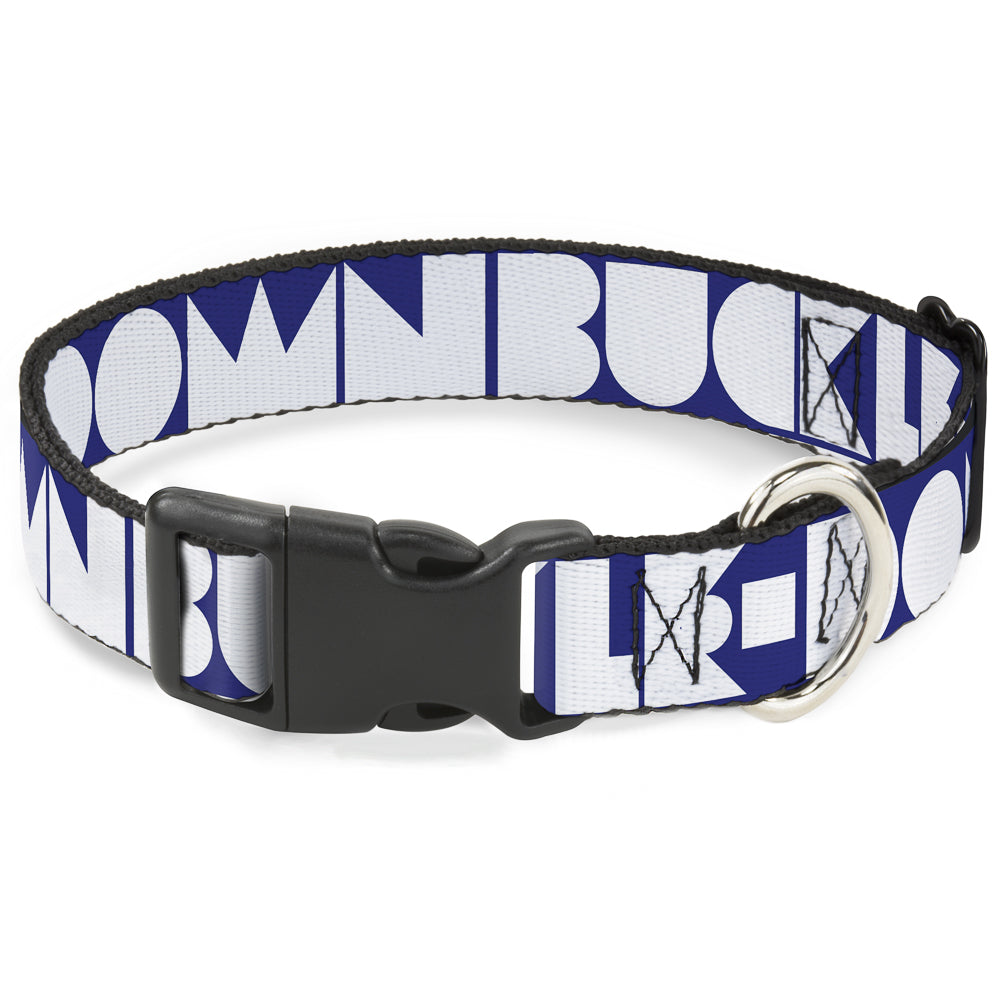 Plastic Clip Collar – Buckle-Down Shapes Blue and White