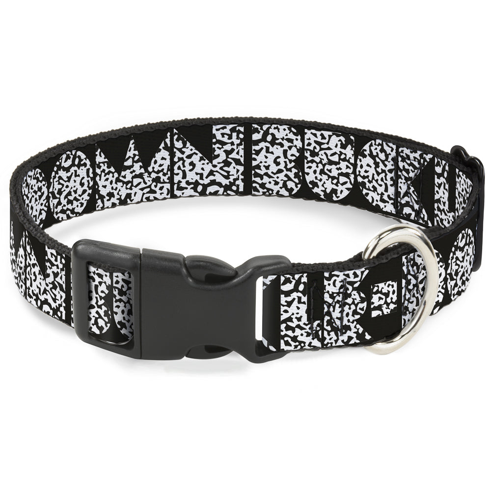 Plastic Clip Collar – Buckle-Down Shapes Black Camo White and Black