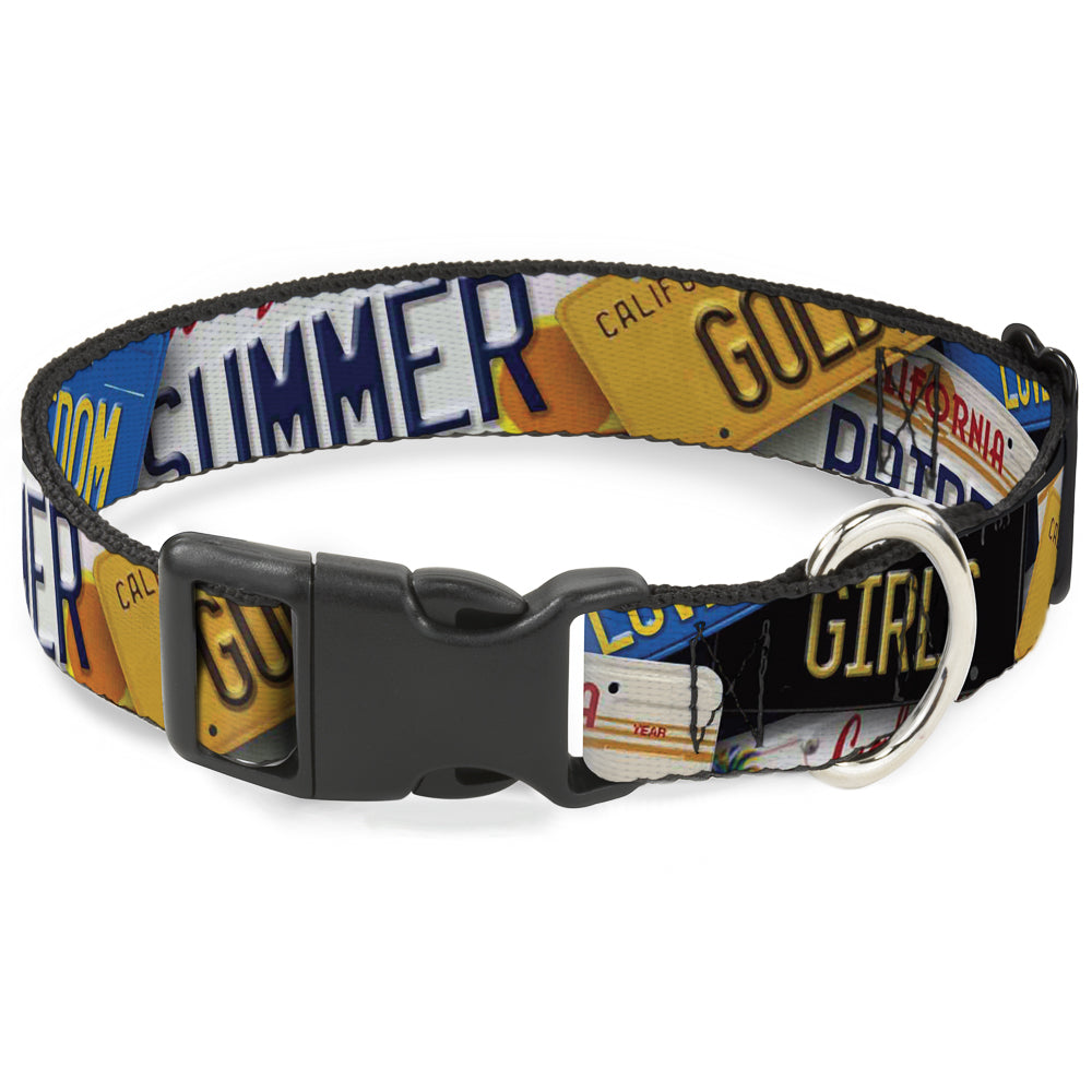 Plastic Clip Collar – Cali License Plates Stacked