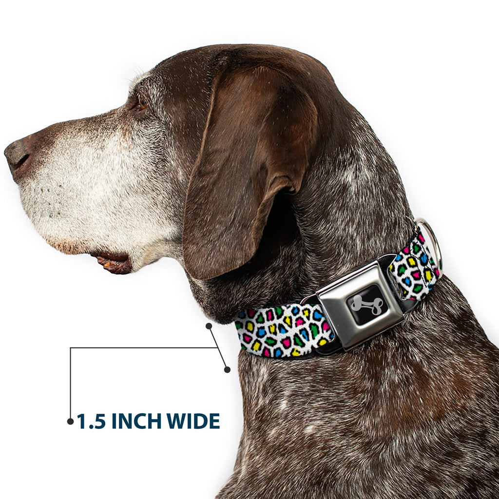 Seatbelt Dog Collar – Leopard Multi Color