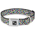Seatbelt Dog Collar – Leopard Multi Color