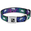 Seatbelt Dog Collar – Laser Eye Cats in Space