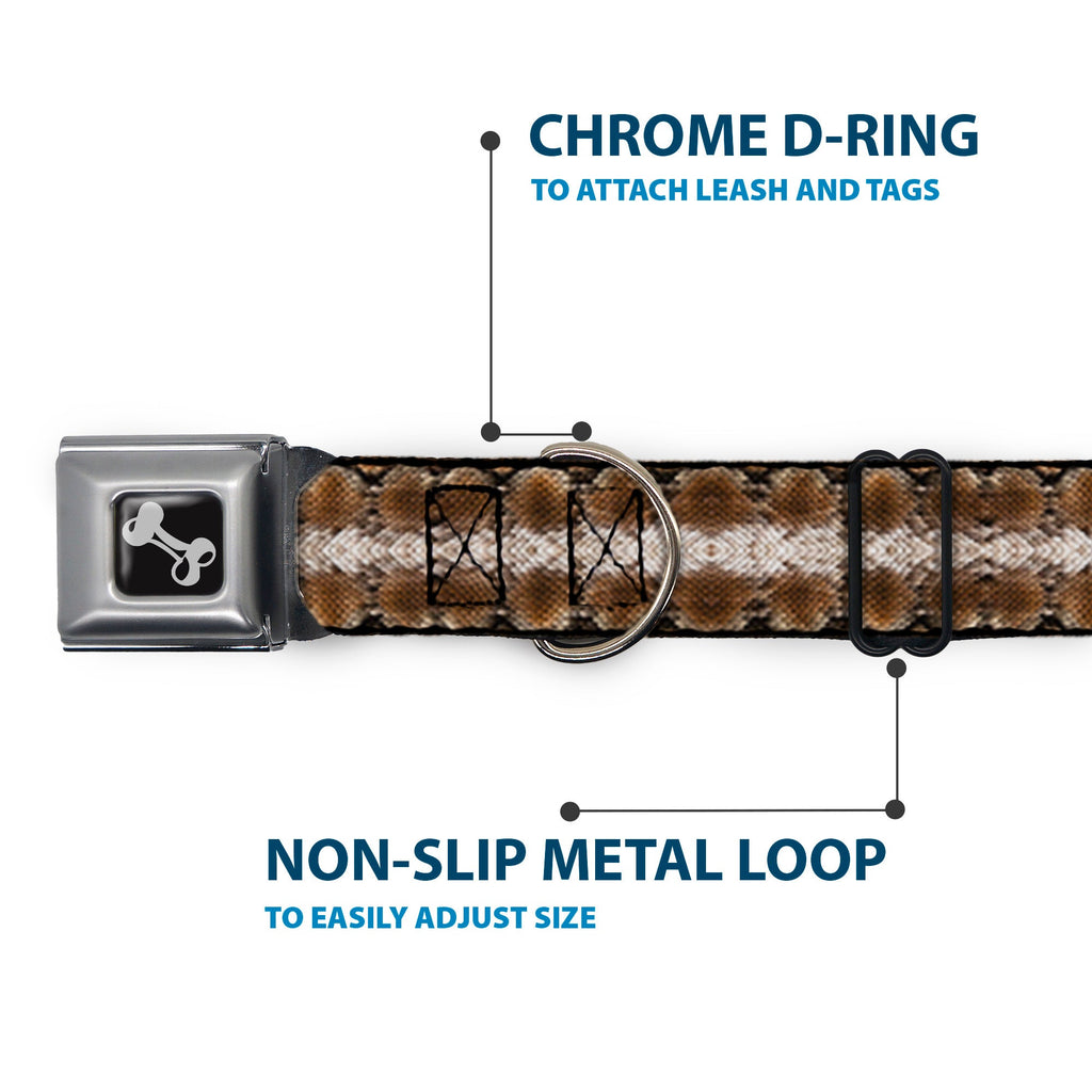 Seatbelt Dog Collar – Snake Skin