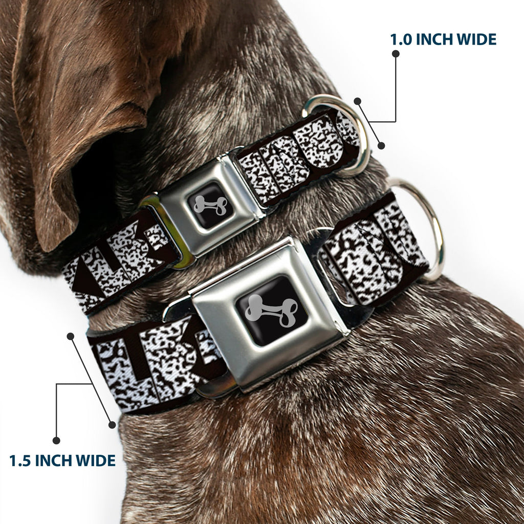 Seatbelt Dog Collar – Shapes Black Camo
