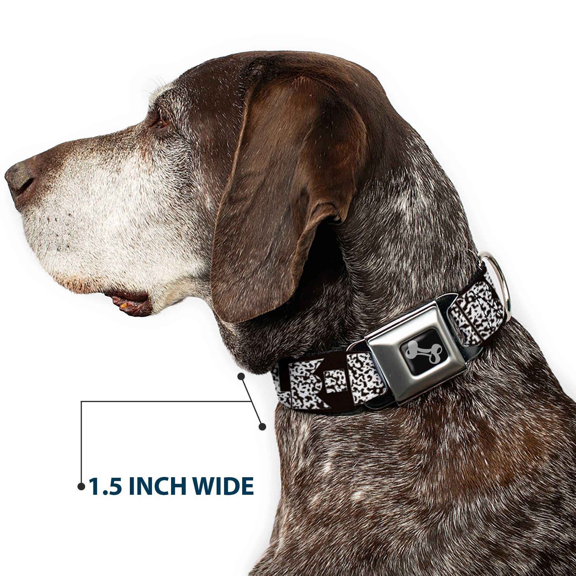 Seatbelt Dog Collar – Shapes Black Camo
