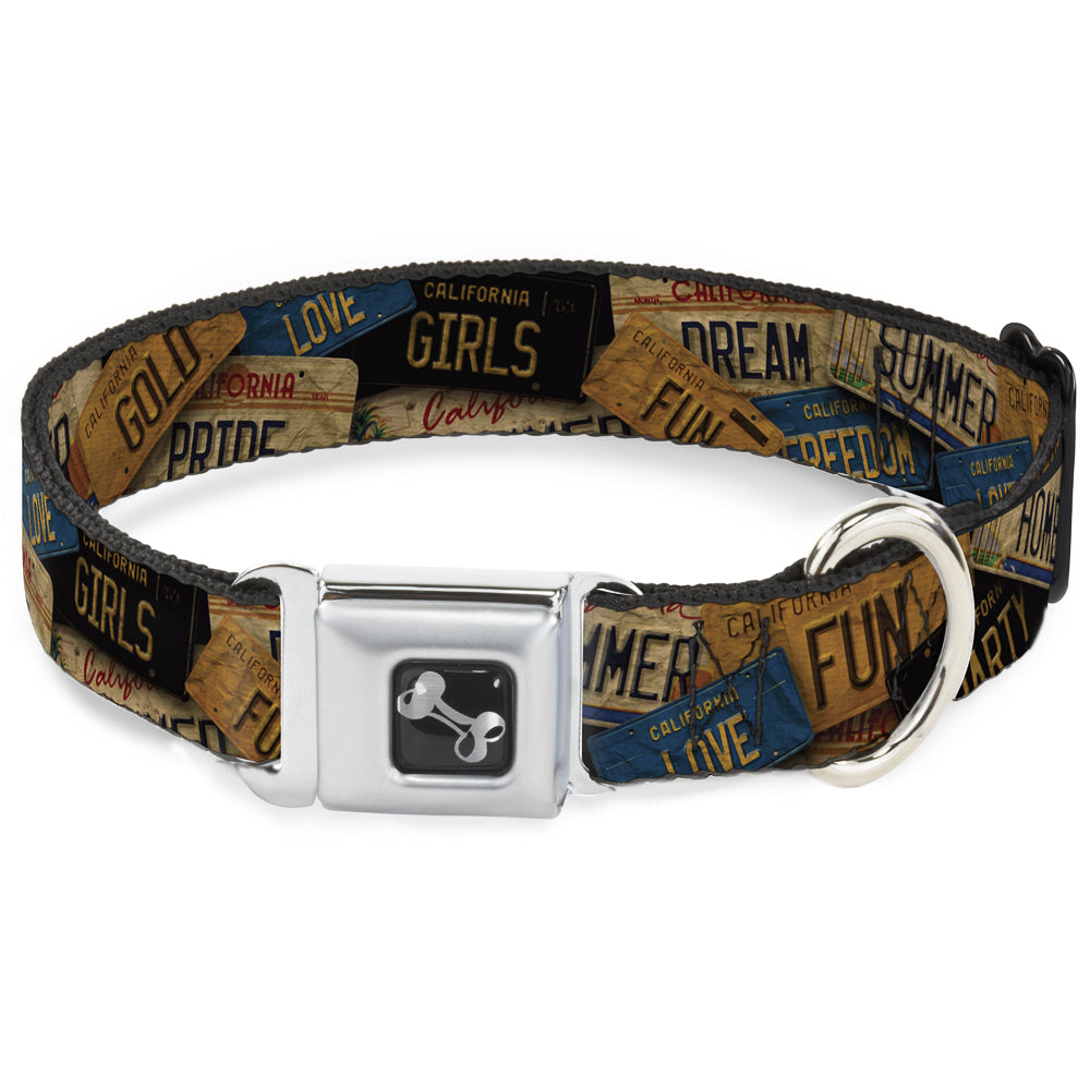 Seatbelt Dog Collar – Cali License Plates Vintage