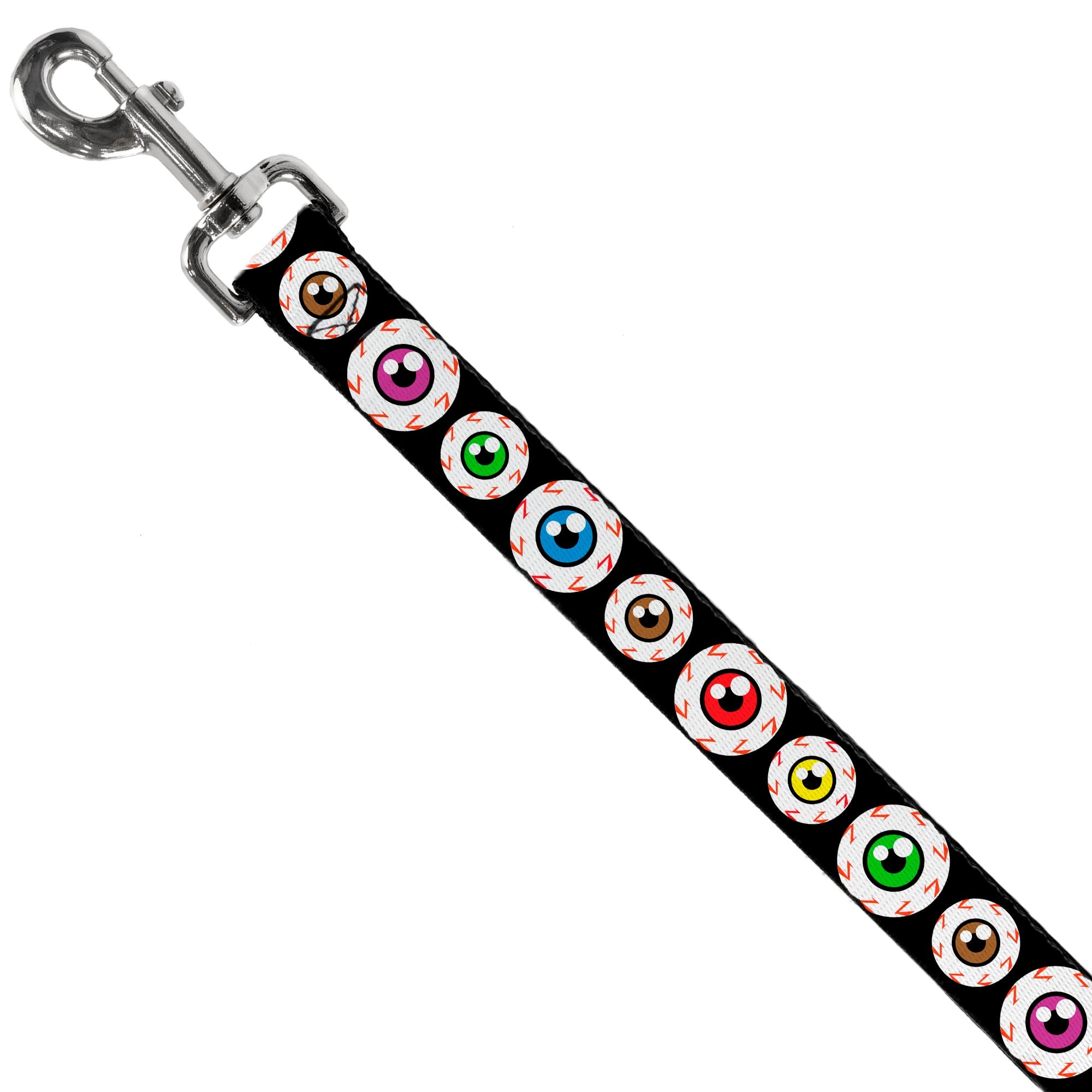 Seatbelt Dog Leash – Eyeballs Multi Color