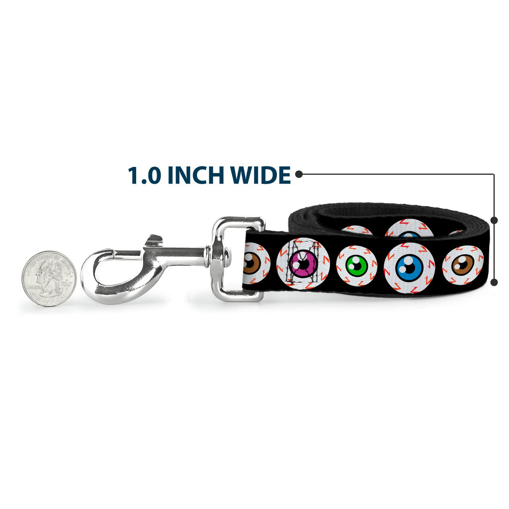 Seatbelt Dog Leash – Eyeballs Multi Color
