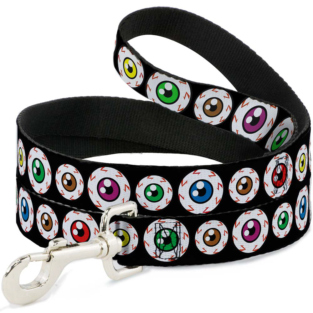 Seatbelt Dog Leash – Eyeballs Multi Color