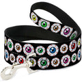 Seatbelt Dog Leash – Eyeballs Multi Color