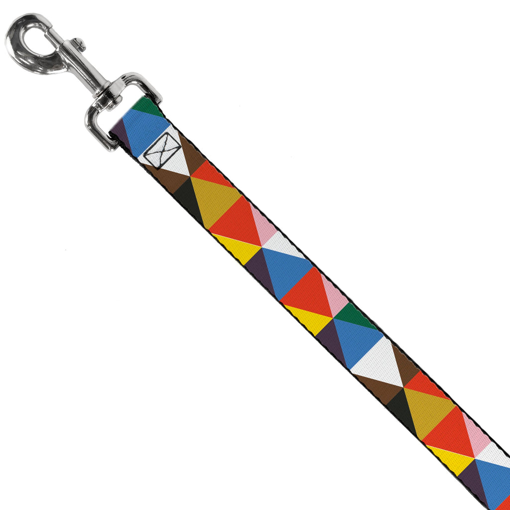 Seatbelt Dog Leash – Geometric Triangle Blocks