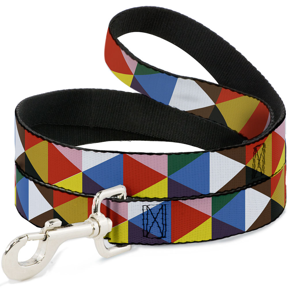 Seatbelt Dog Leash – Geometric Triangle Blocks