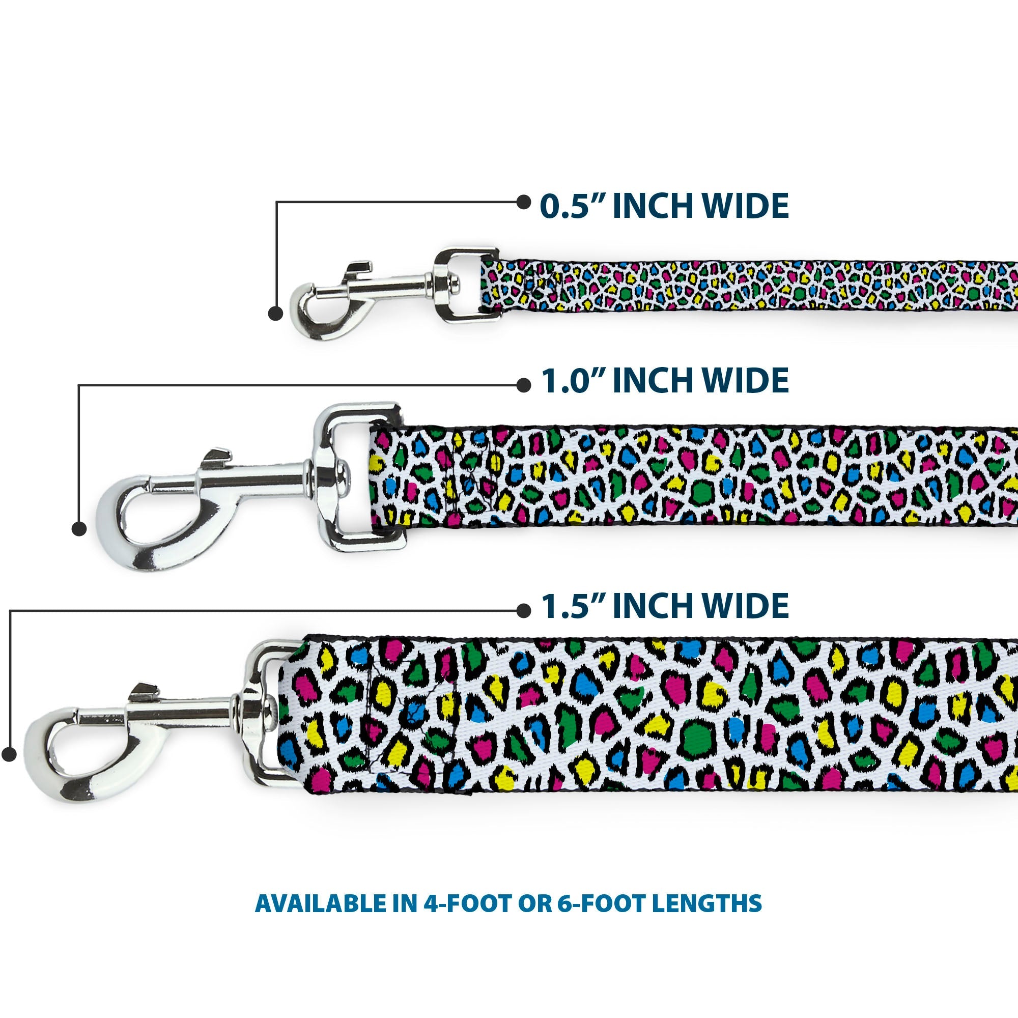 Seatbelt Dog Leash – Leopard Multi Color