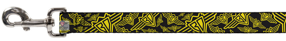 Seatbelt Dog Leash – BD Logo Black and Yellow
