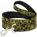 Seatbelt Dog Leash – BD Logo Black and Yellow