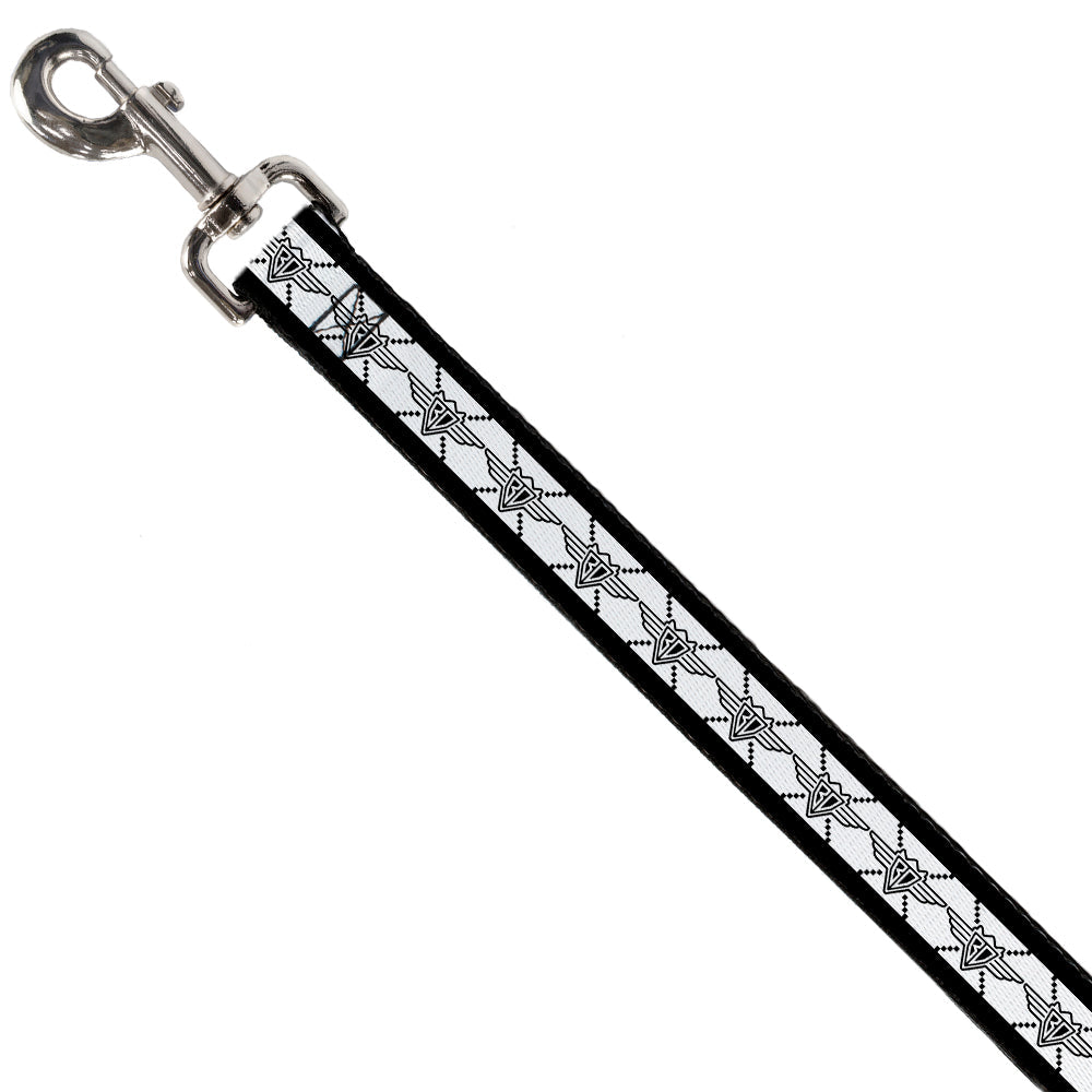 Seatbelt Dog Leash – BD Monogram White and Black