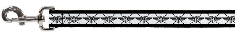 Seatbelt Dog Leash – BD Monogram White and Black