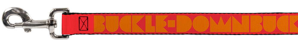 Seatbelt Dog Leash – Shapes Red and Orange