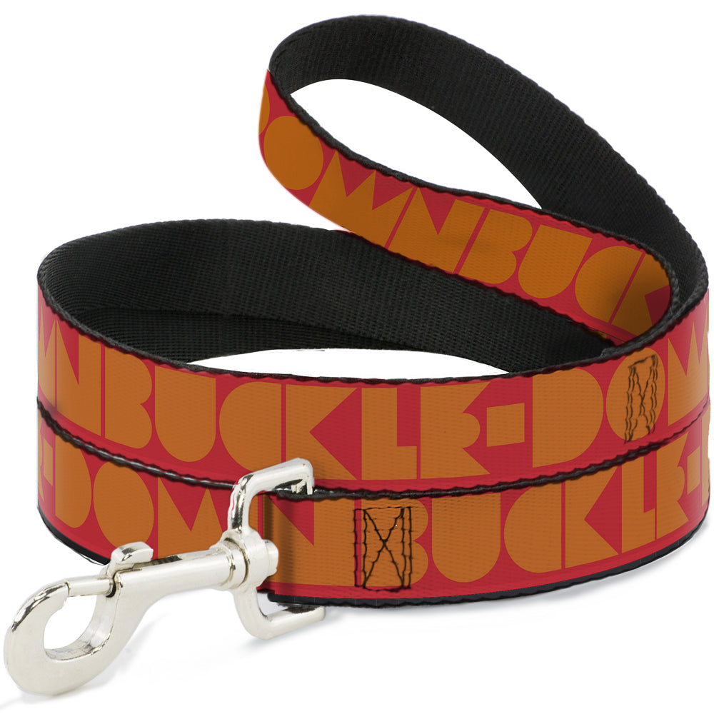 Seatbelt Dog Leash – Shapes Red and Orange