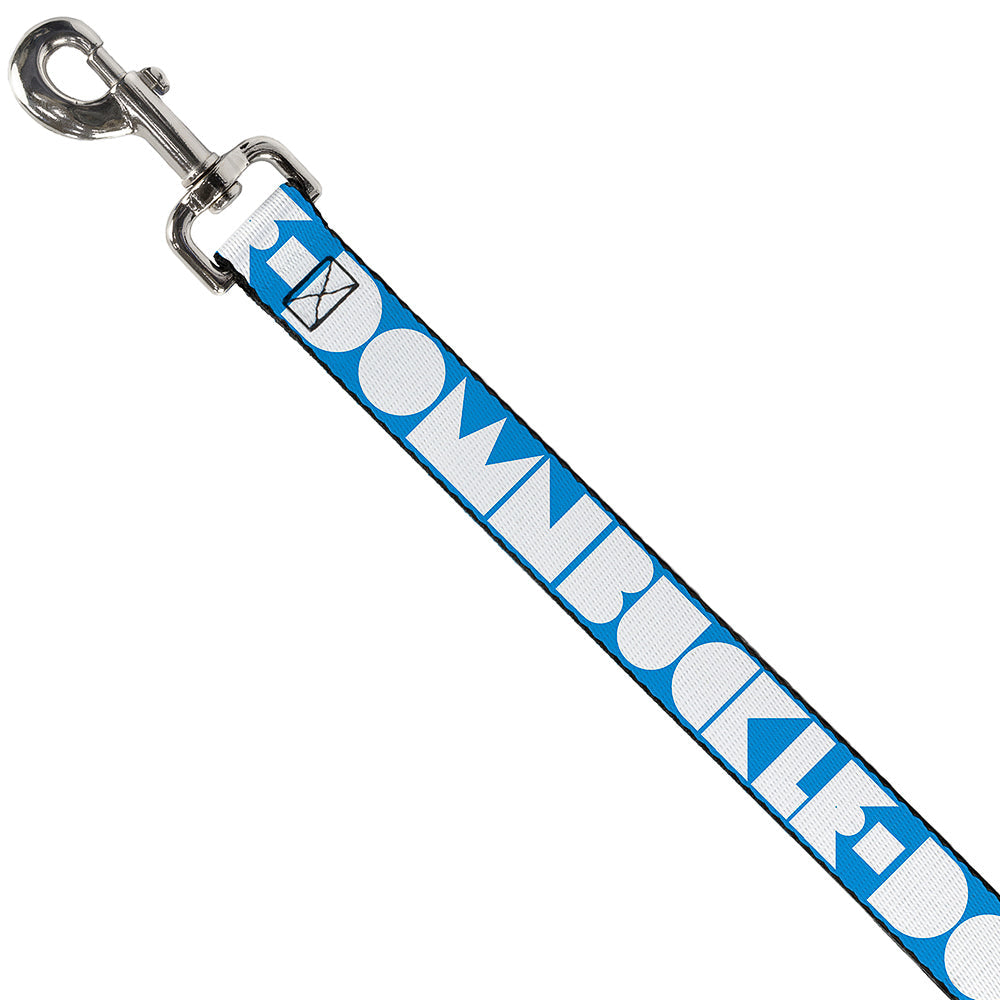 Seatbelt Dog Leash – Shapes Turquoise and White