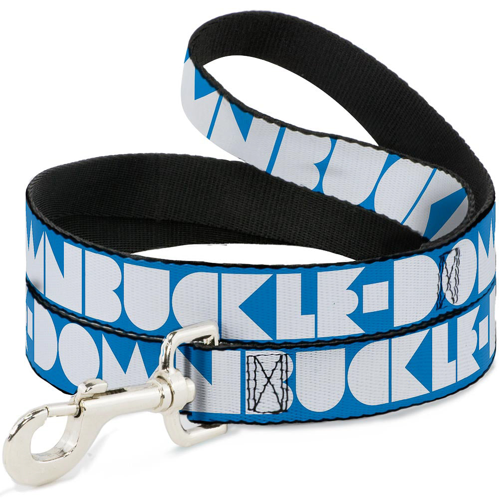 Seatbelt Dog Leash – Shapes Turquoise and White