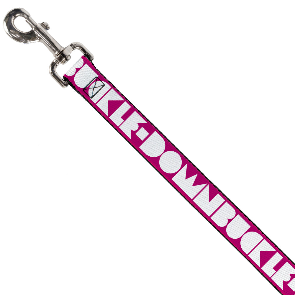 Seatbelt Dog Leash – Shapes Hot Pink and White