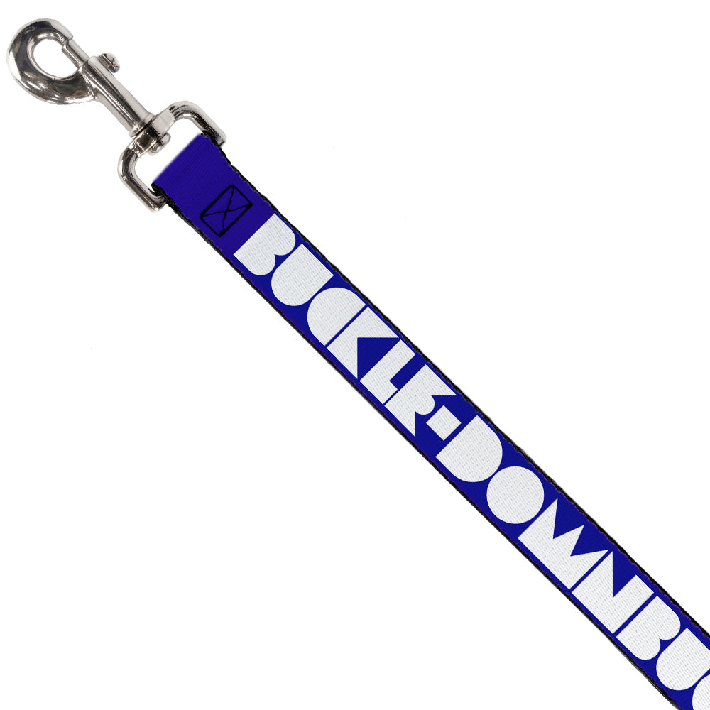 Seatbelt Dog Leash – Shapes Blue and White