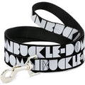 Seatbelt Dog Leash – Shapes Black and White