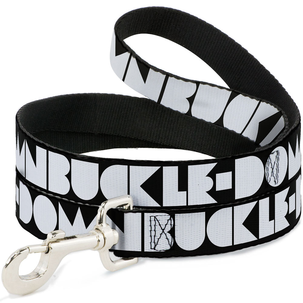 Seatbelt Dog Leash – Shapes Black and White