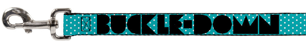 Seatbelt Dog Leash – Shapes Dot Turquoise