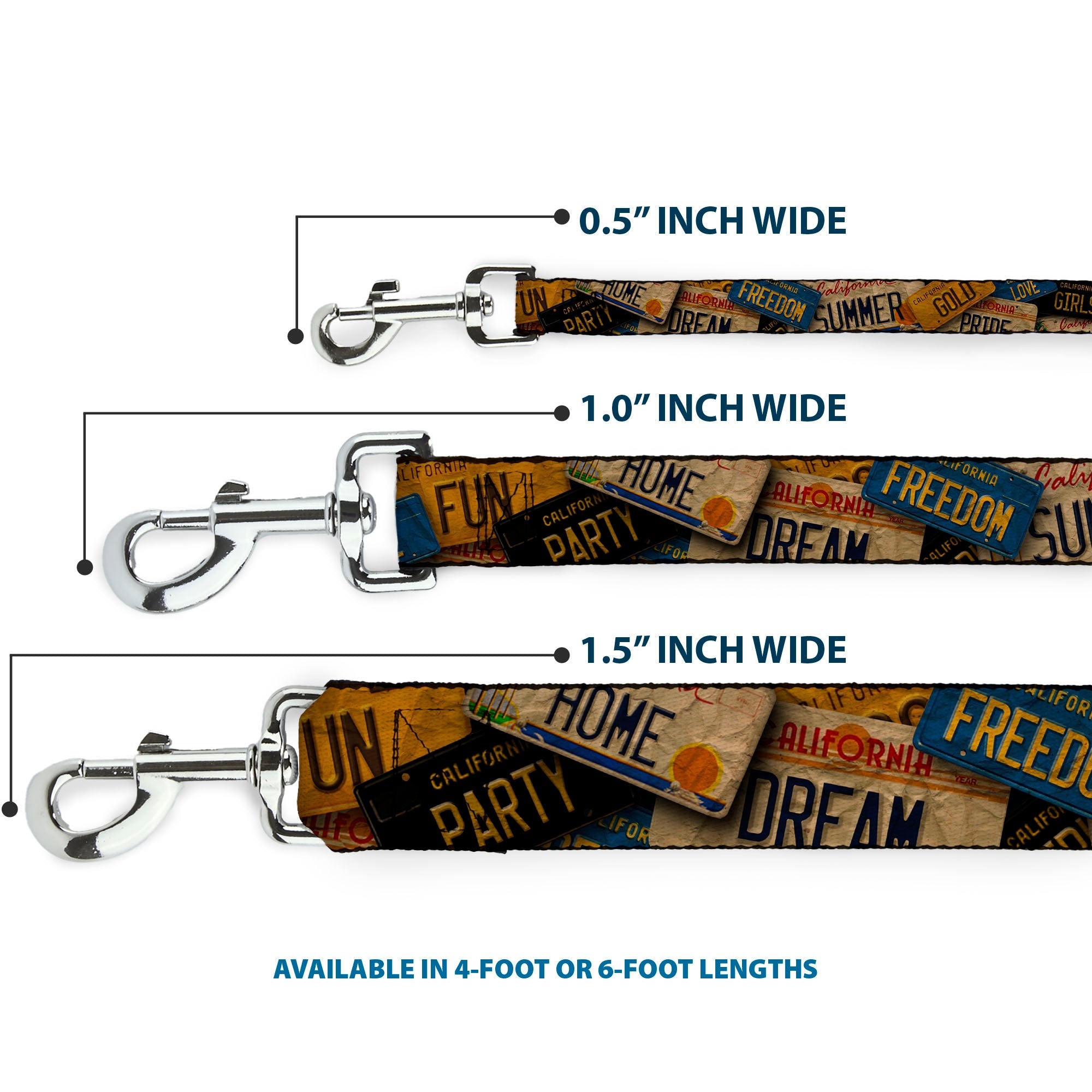 Seatbelt Dog Leash – Cali License Plates Vintage