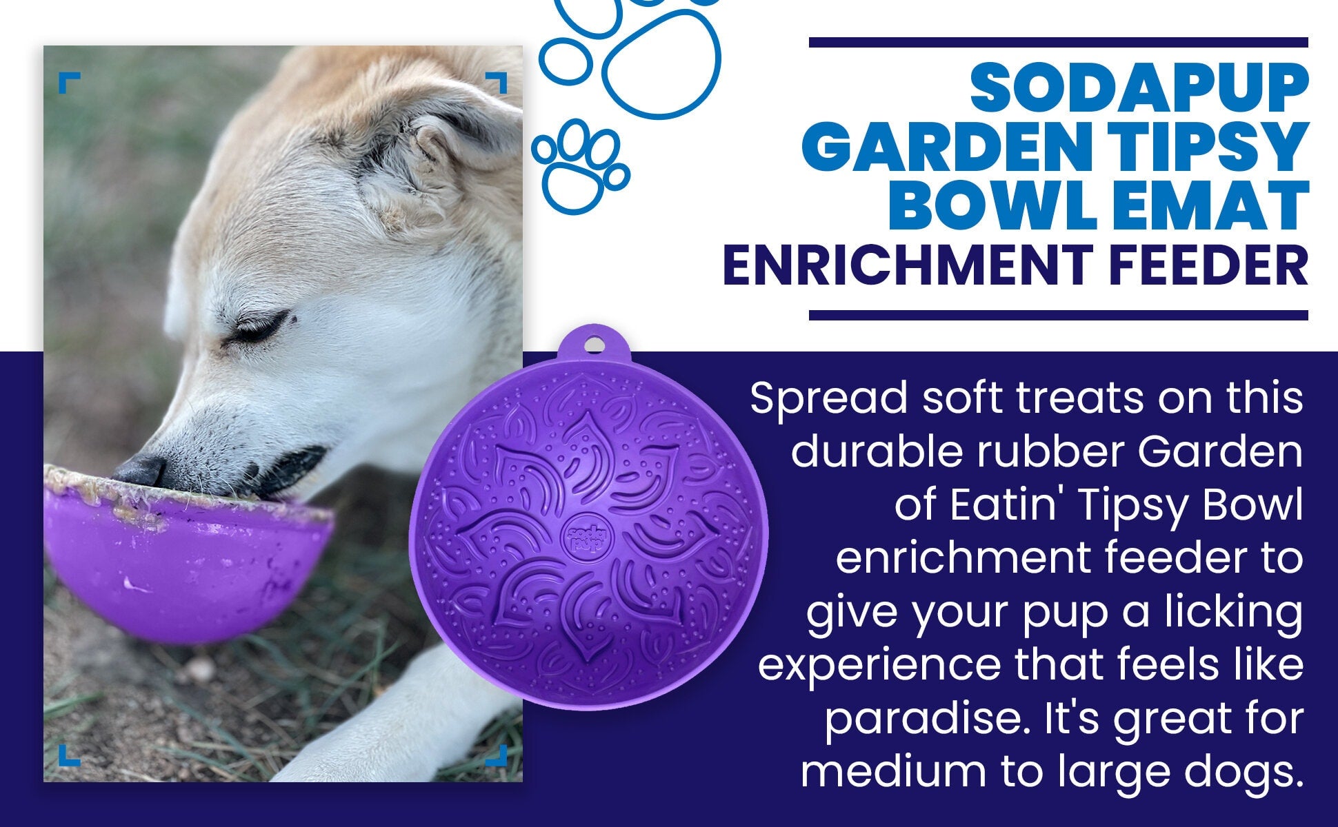 SodaPup Garden of Eatin Tipsy Bowl Emat – Multiple Colors