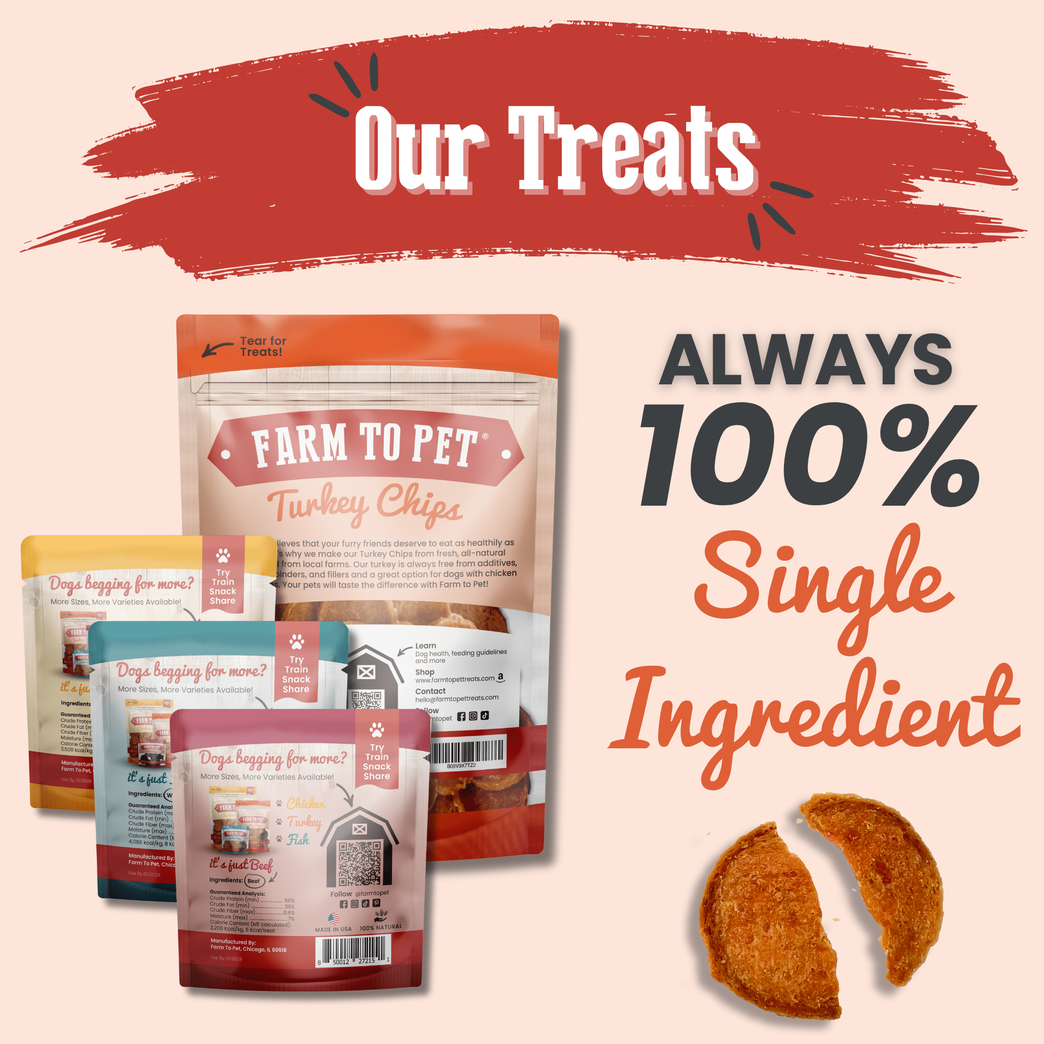Farm to Pet Dog Treat Starter Pack Bundle