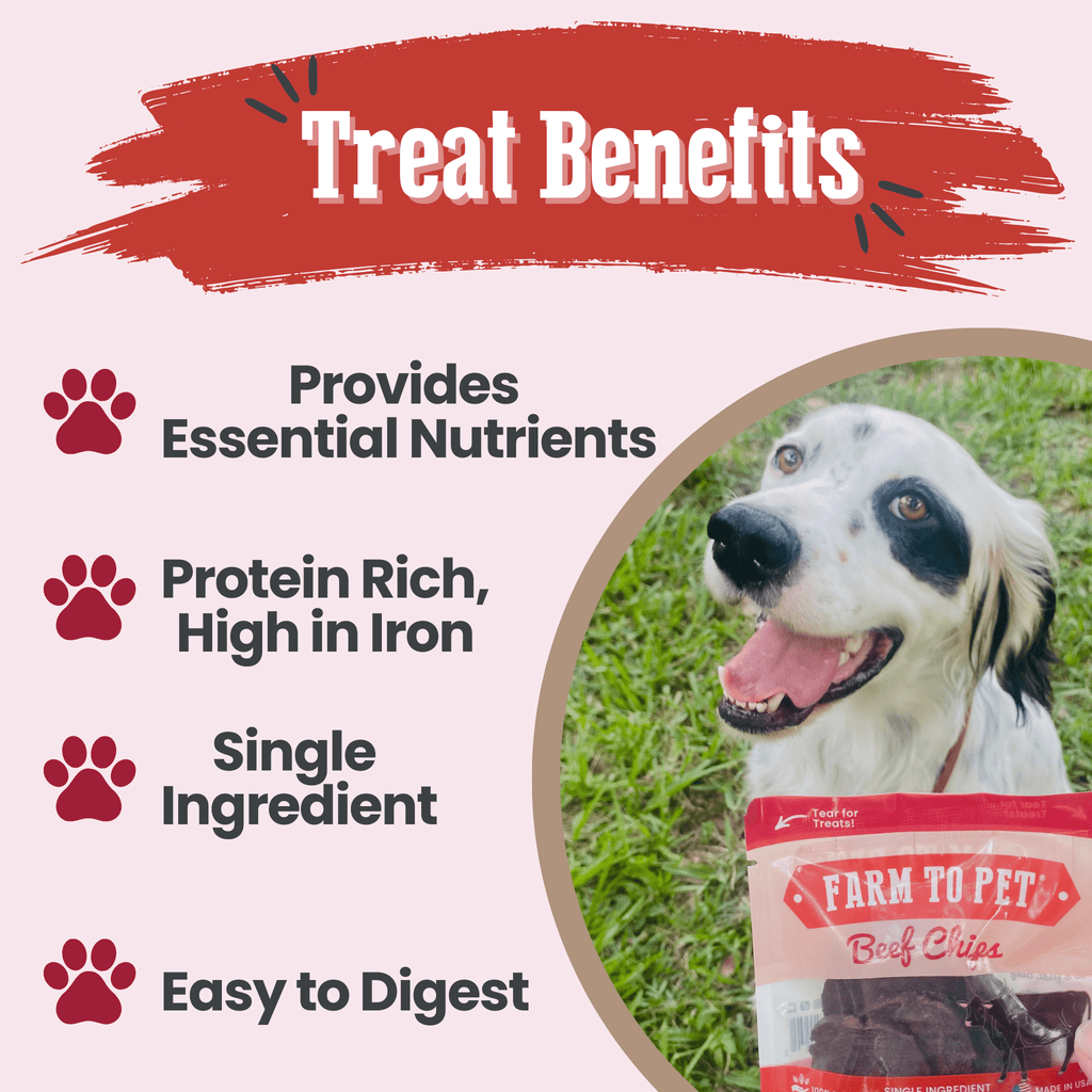Farm to Pet Beef Treat Chips Snack Pack Bundles